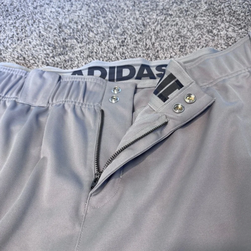 NWT $50 Adidas Icon Pro OHP Gray Baseball Pants Men's Size 3XL GQ9217